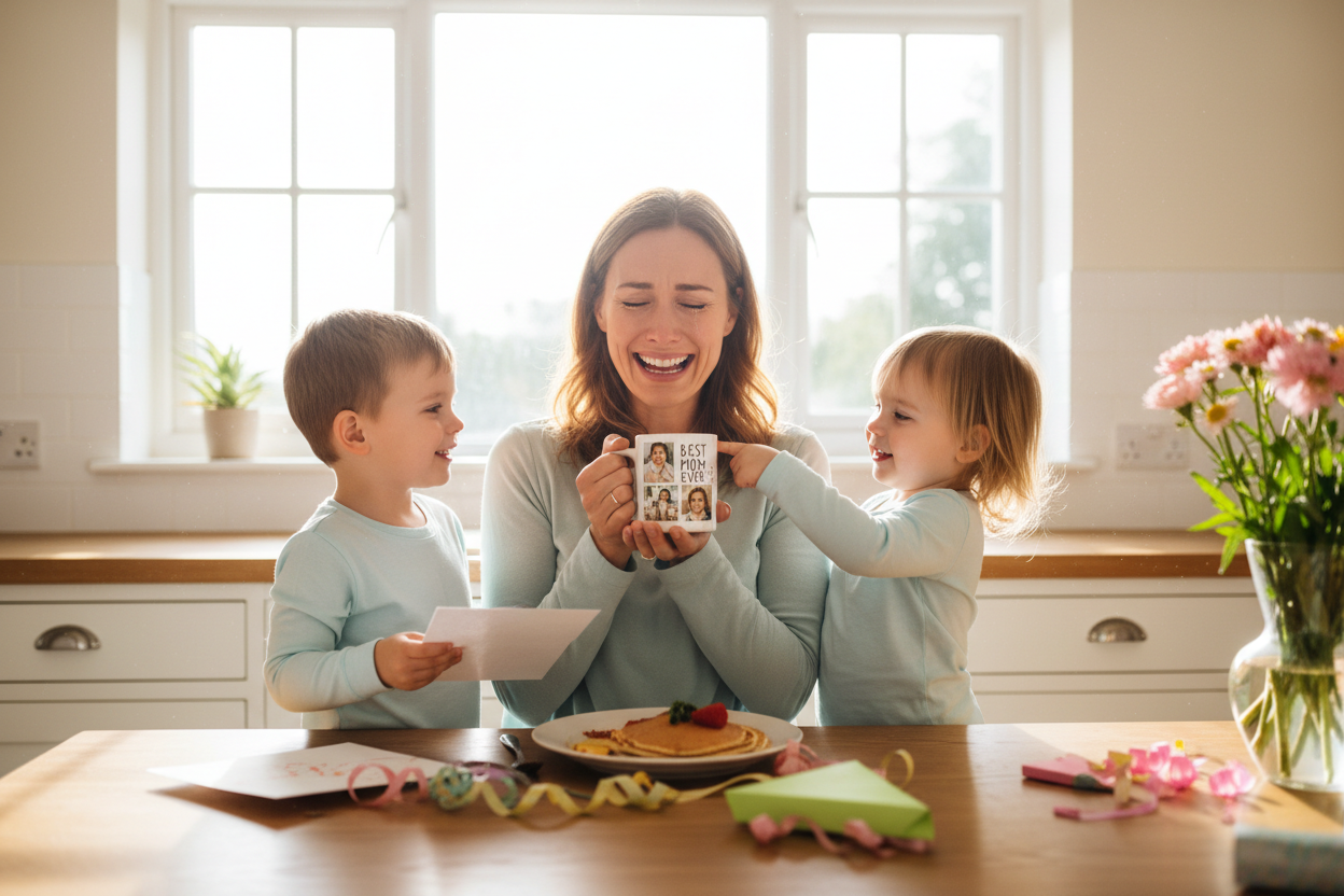 Mother with custom mug - Mother's Day